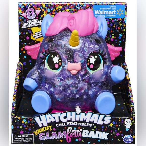 Spin Master Other - NEW Hatchimals CollEGGtibles Unikeet Glamfetti Exclusive Bank Collectible